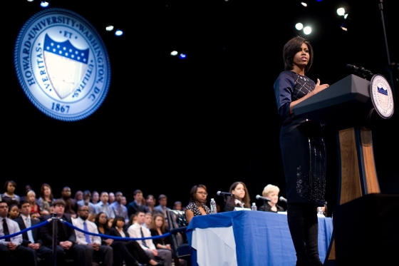 Michelle Obama gives keynote speech