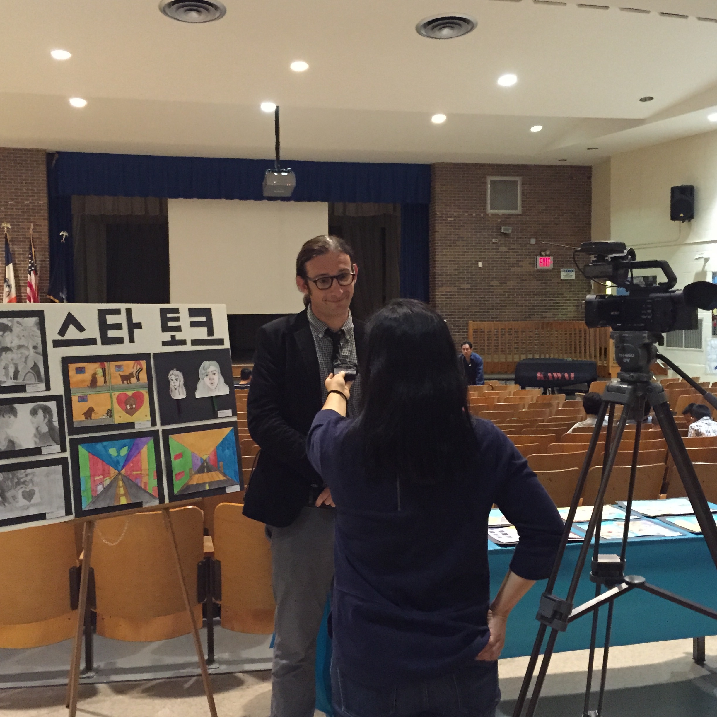 Mr. Kleiman getting interviewed by TKC TV