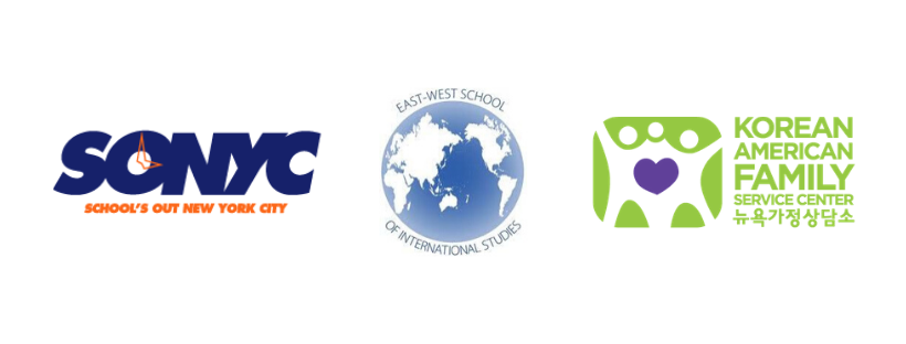 logos of SONYC, EWSIS, and Korean American Family Service Center